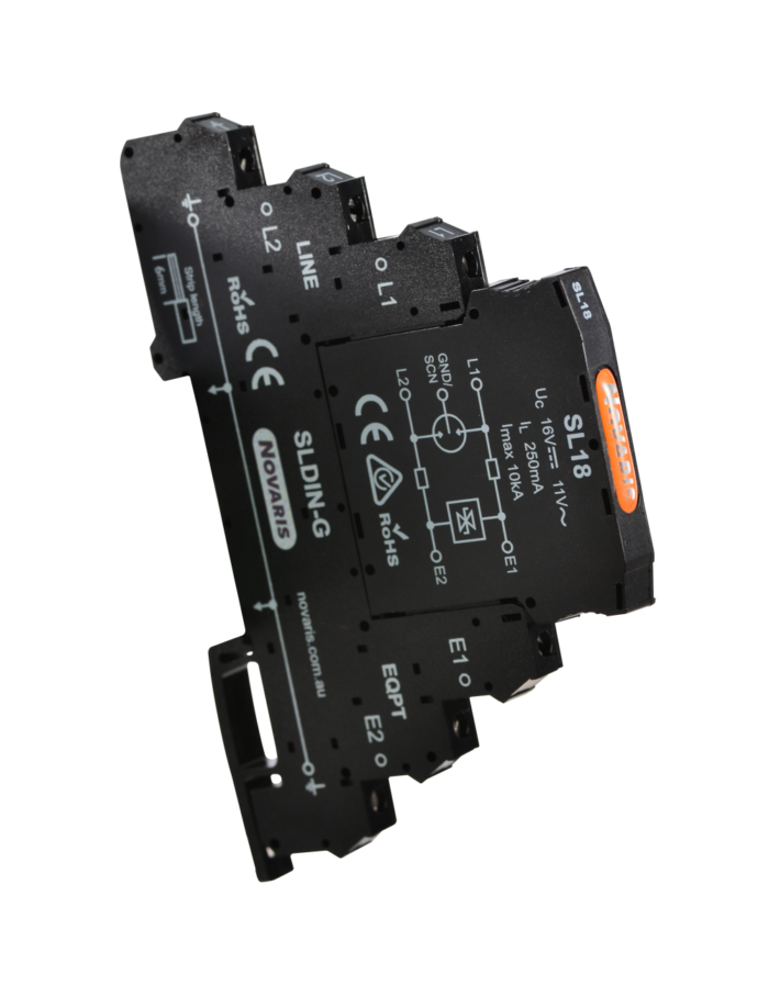 Signal Surge Protector 18V, 250mA, 10kA, 1 pair  C/W G Base