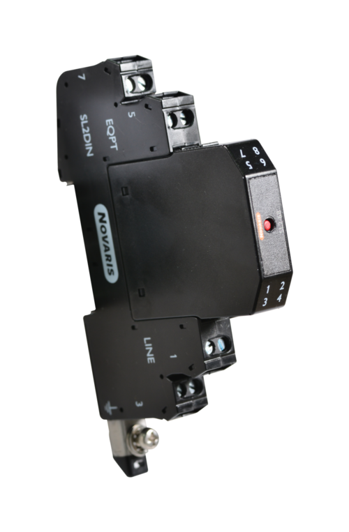 Signal Surge Protector 68V, 500mA, 20kA 1 Pair c/w Base and alarm output & G Rail mount