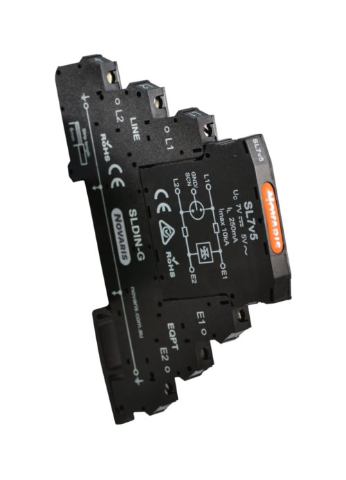 Signal Surge Protector 7.5V, 250mA, 10kA, 1 pair  C/W G Base