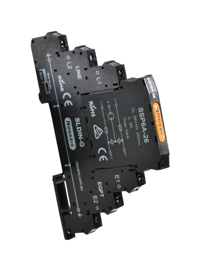 Series Surge Protector 26V 9.6kA c/w G base